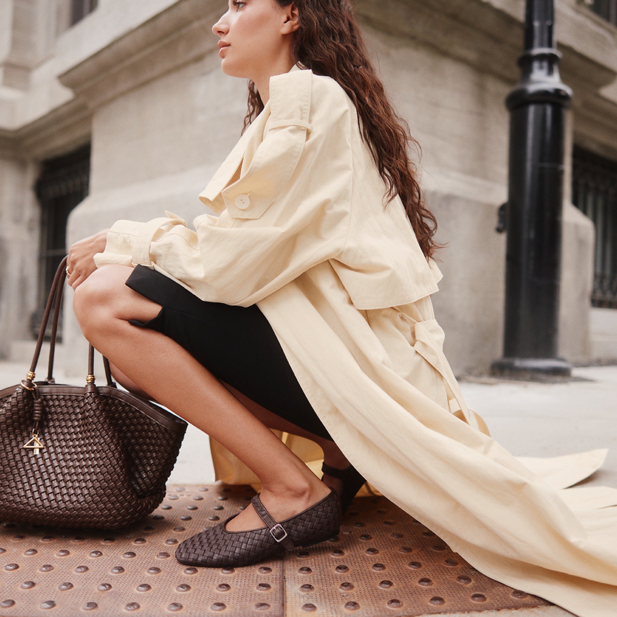ALDO Alissia ballerines Mary Jane tissées marron
