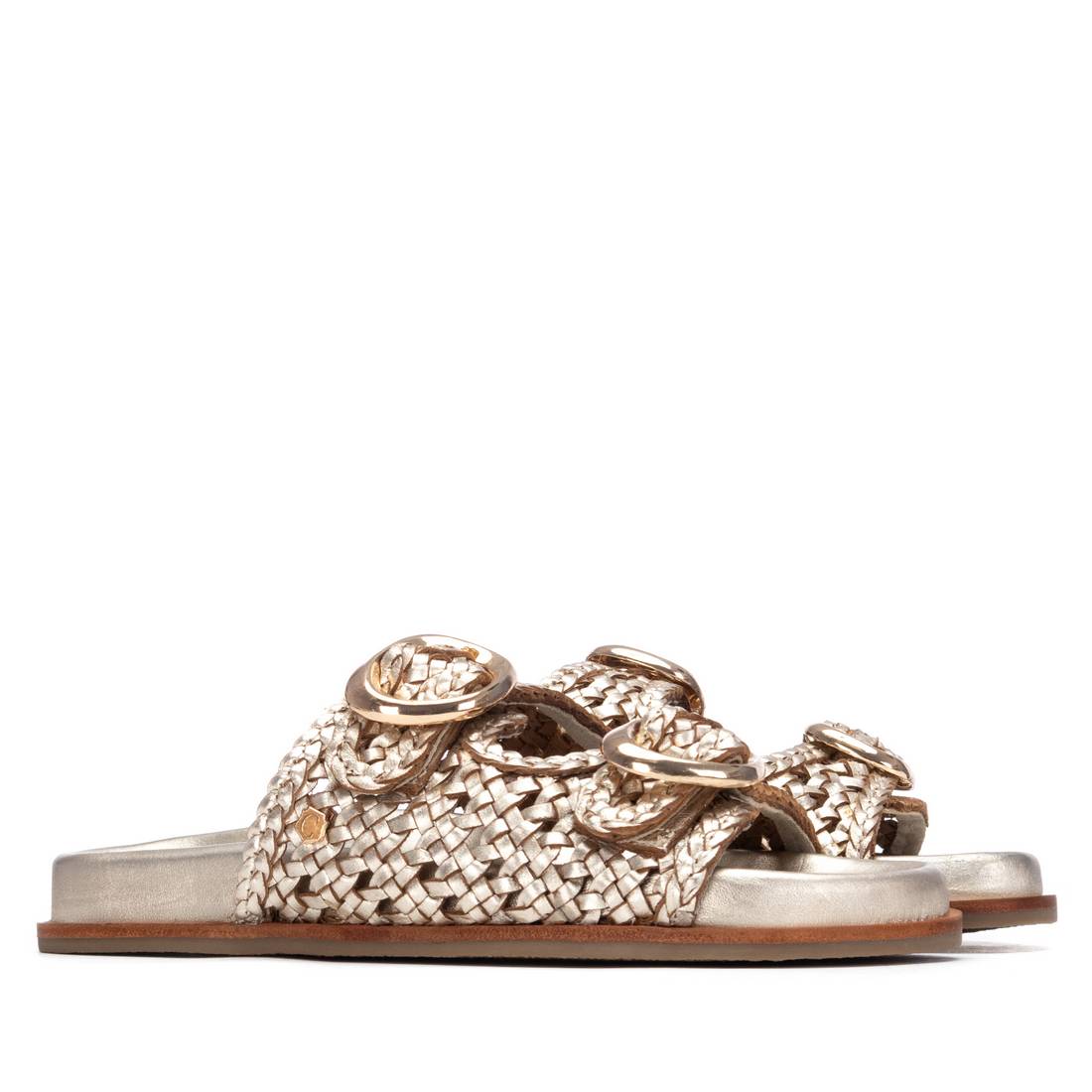 Carmela 16305803 sandale dorée cuir métallisé
