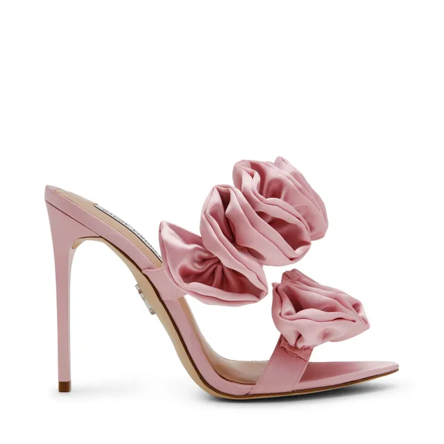 Steve Madden Aalina sandales talon rose satin 10 cm