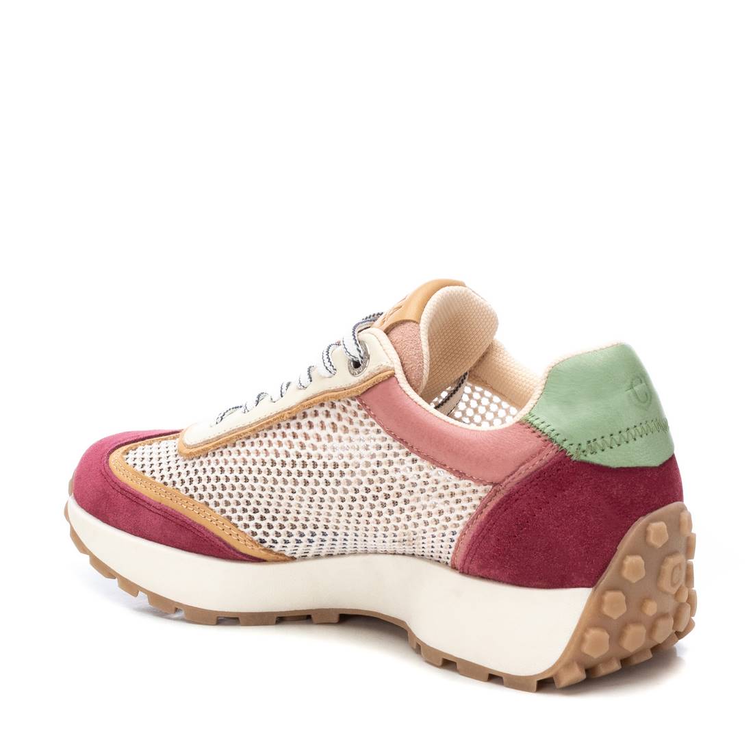 Carmela 16143001 sneaker cuir rouge ajourée