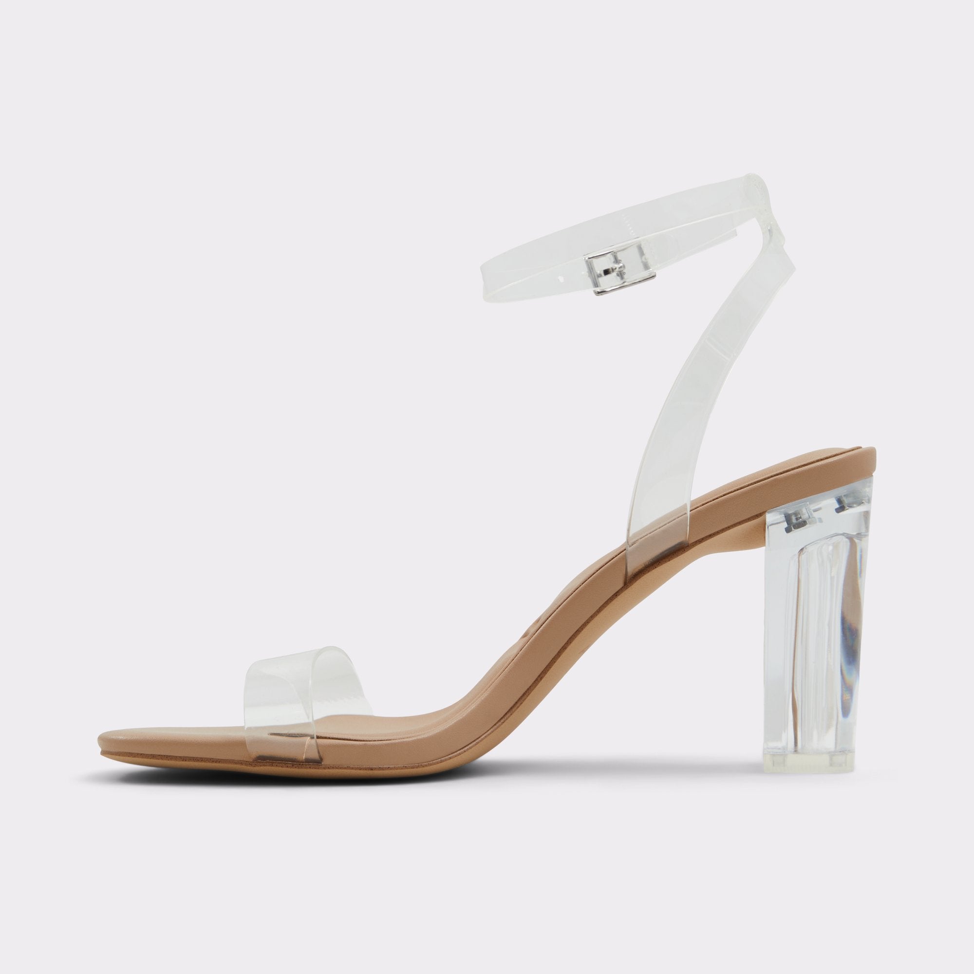 ALDO Etmilyn sandales talon transparent marron