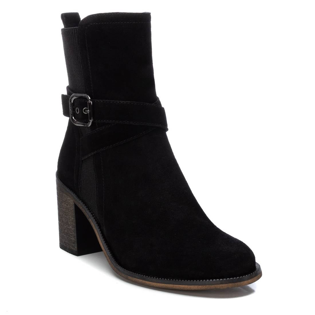 Carmela 16196902 bottine cuir noir talon 8 cm