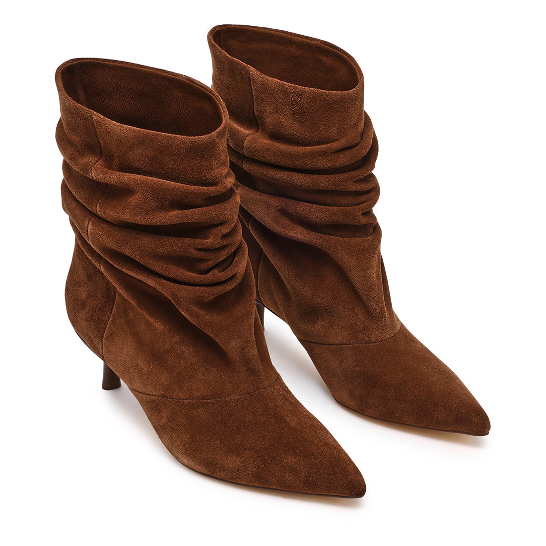 Steve Madden Flux bottines daim châtaigne talon 4 cm