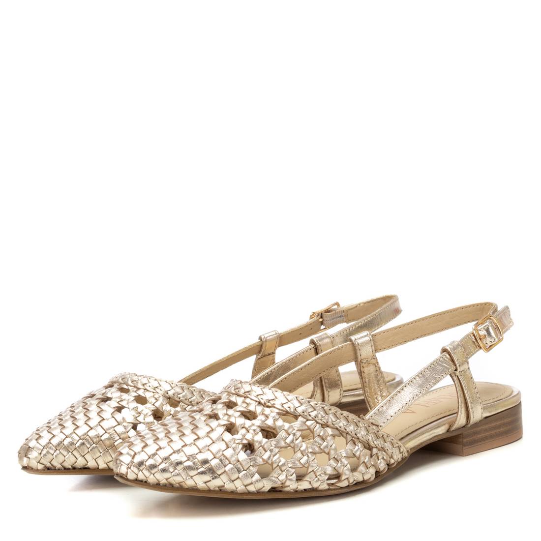 Carmela 16241201 ballerines cuir doré bride cheville