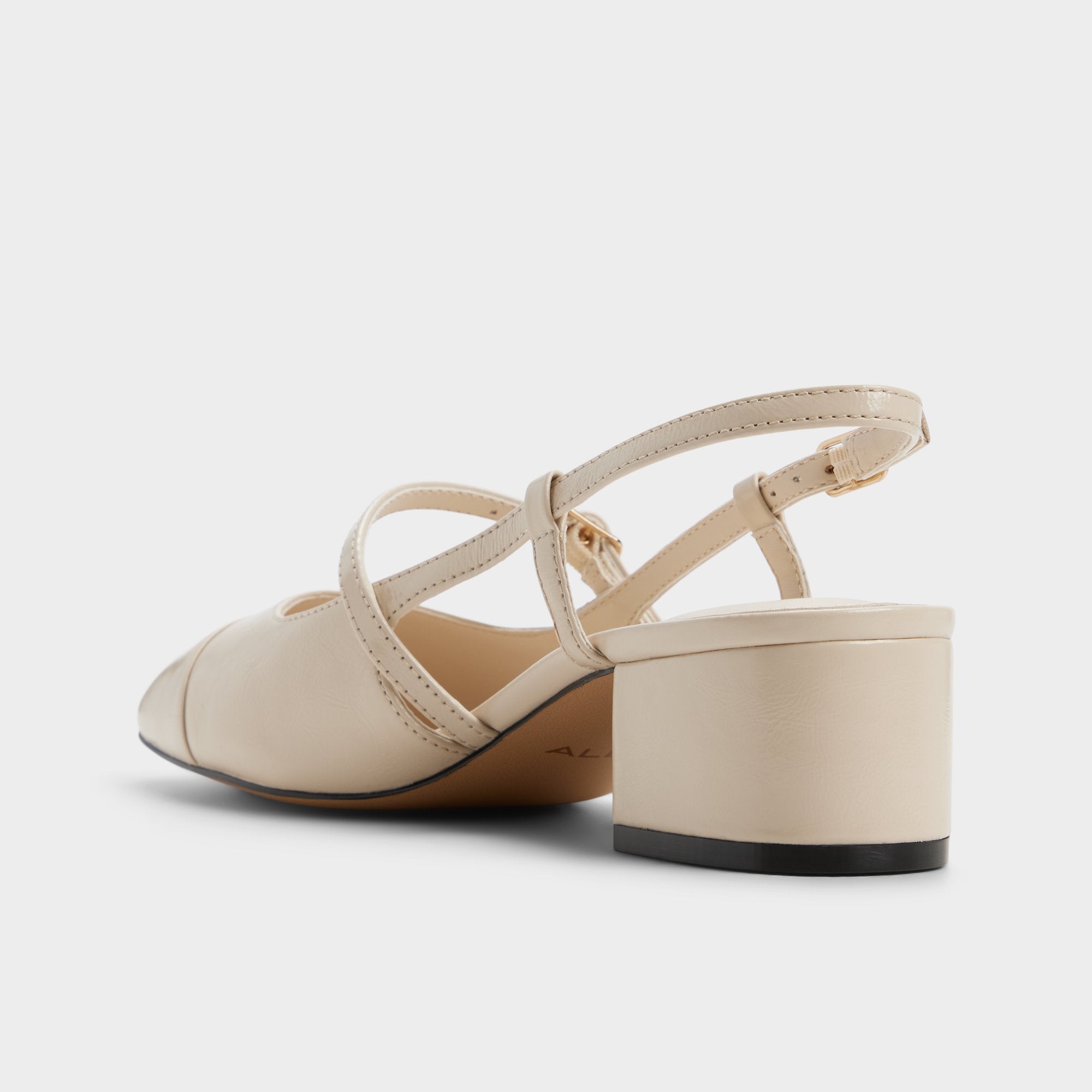 Aldo Pensay Escarpins Talon Bloc Blanc Femme