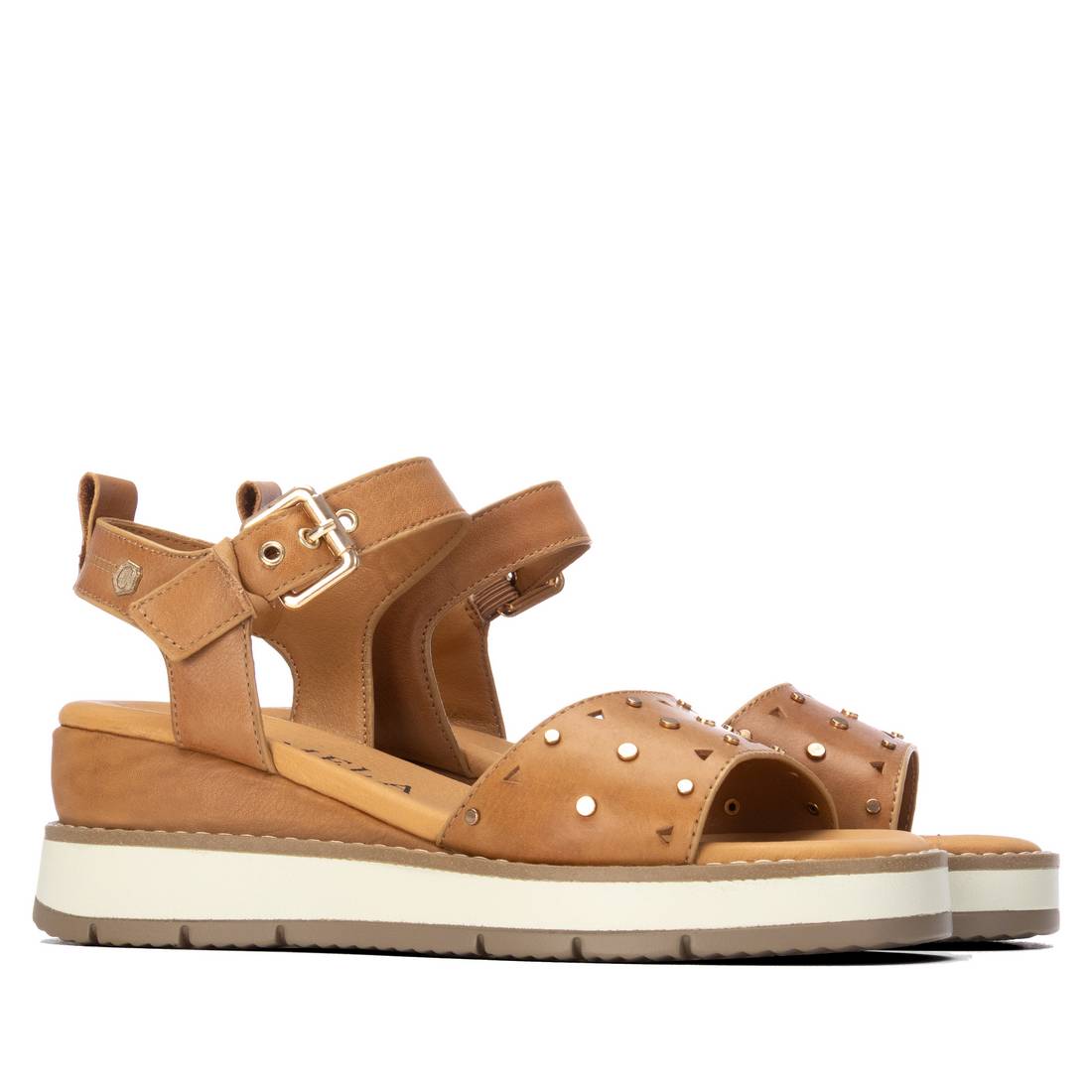 Carmela 16324802 sandale femme camel compensée