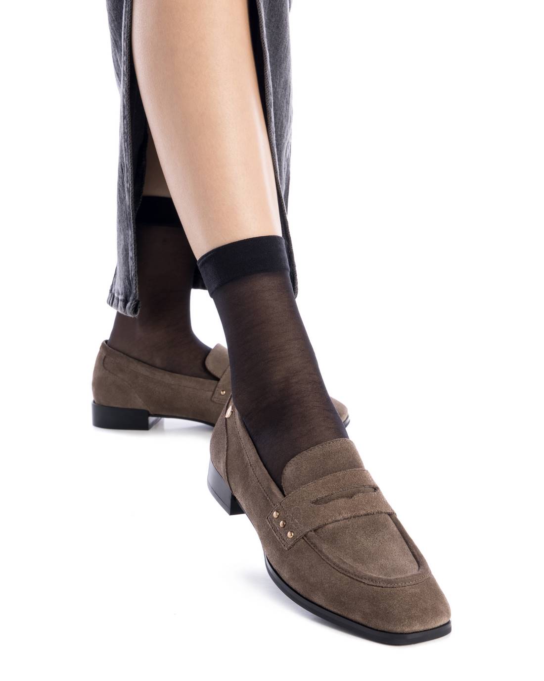 Carmela 16198702 mocassin femme marron cuir velours