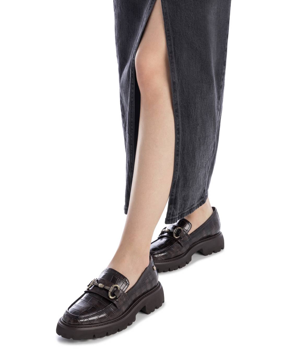 Carmela 16254703 mocassin marron coco semelle épaisse