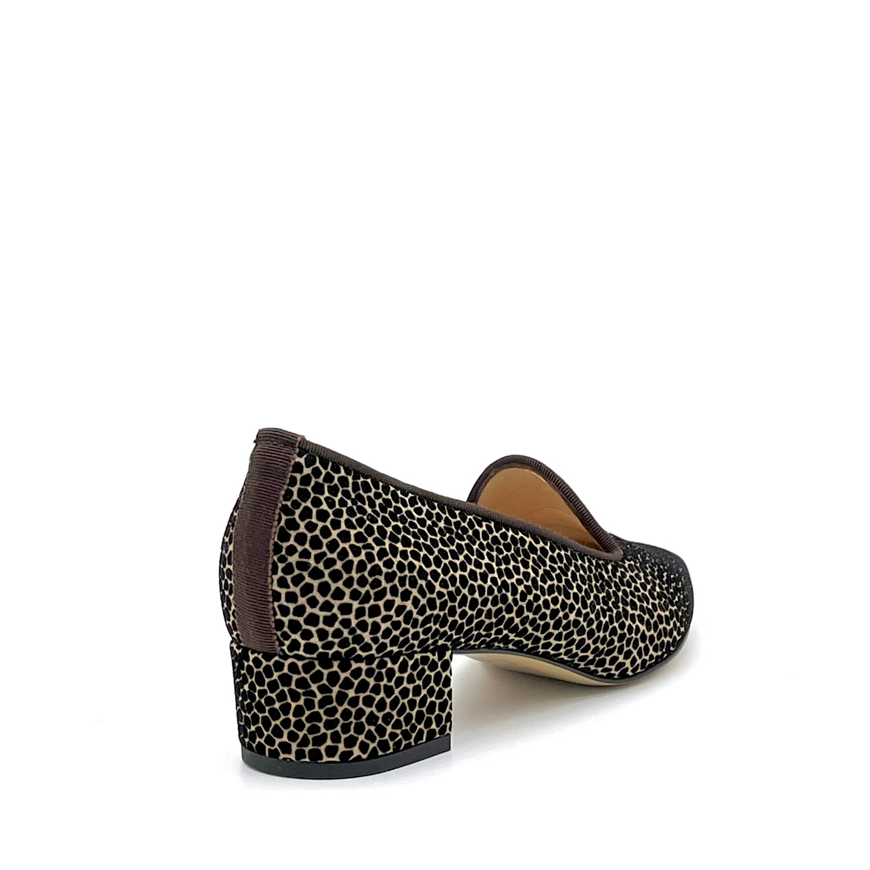 Elata 56512 mocassins marron crème talon 3,5 cm