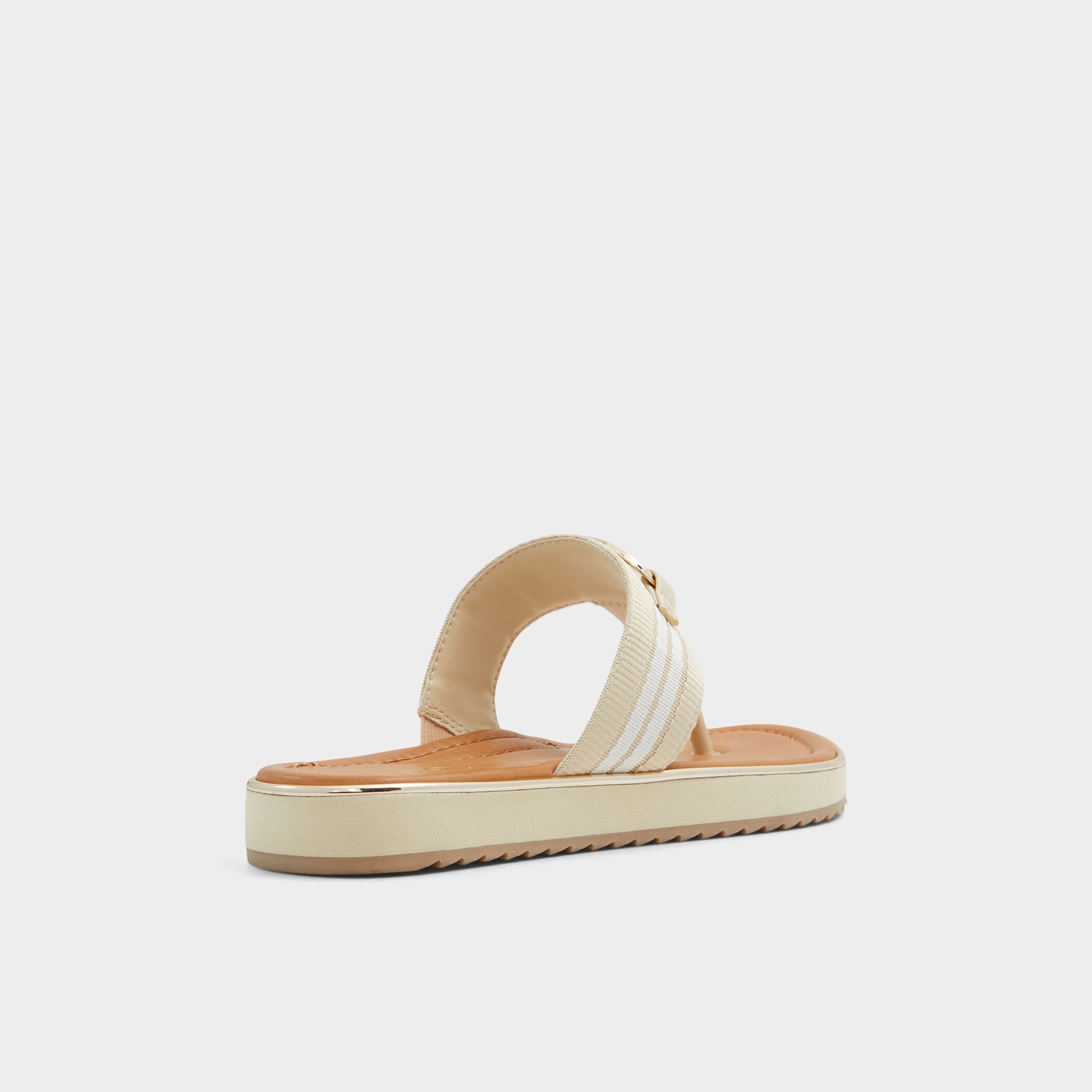 ALDO Nesien sandales plates beige matelassées