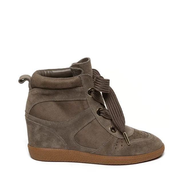 Steve Madden Mables baskets montantes taupe daim compensé