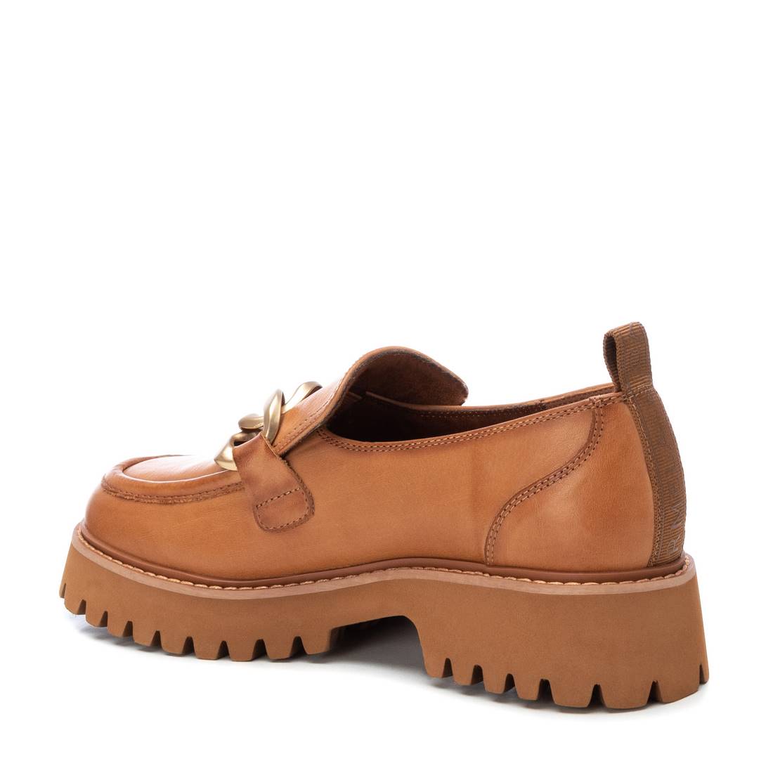 Carmela 16106103 mocassin femme marron cuir chaîne