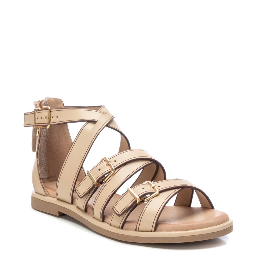 Carmela 16148703 sandales femme marron cuir plates