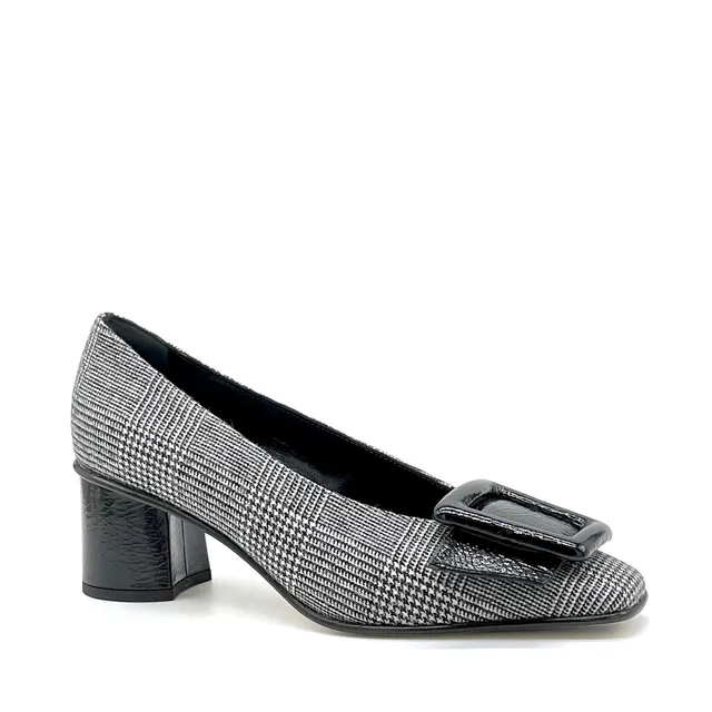 Elata 55516 escarpins prince de Galles talon 5,5 cm