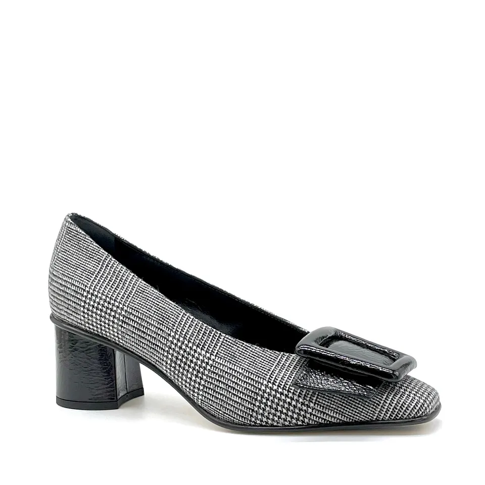 Elata 55516 escarpins prince de Galles talon 5,5 cm