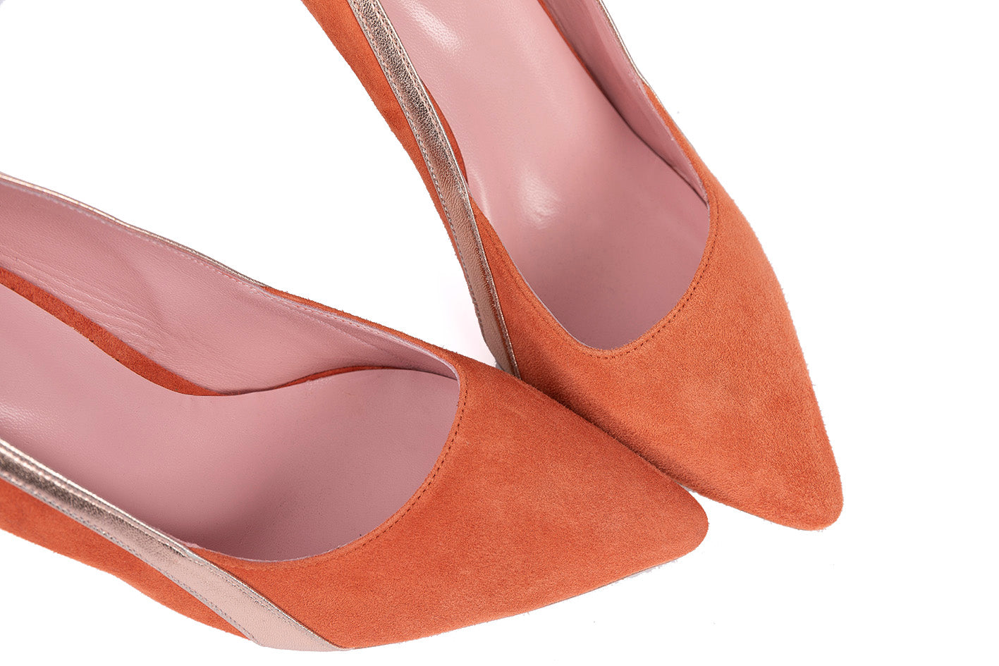 Coralie Masson Gigi escarpins cuir terracotta 9 cm