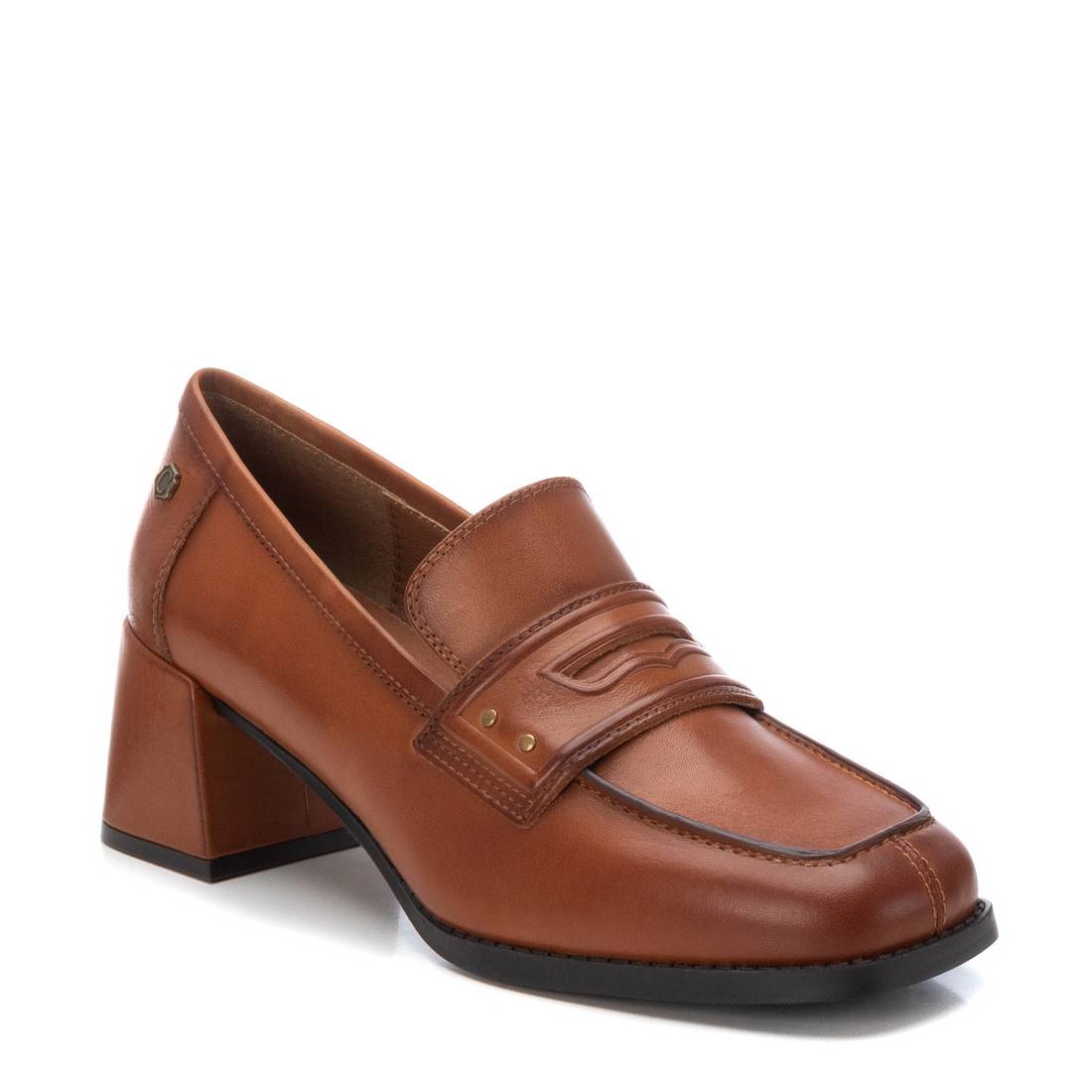 Carmela 16185302 mocassin cuir marron talon 5 cm