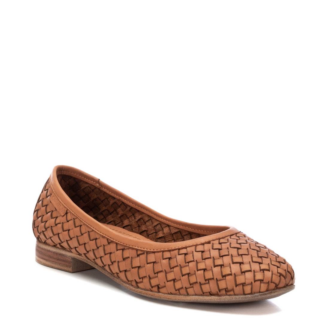 Carmela 16127704 ballerines cuir marron tressé