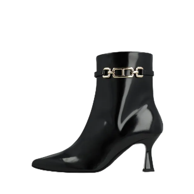 LODI GOMINOLA-P bottines noires cuir femme