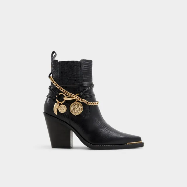 ALDO Phenix bottes western femme chaîne