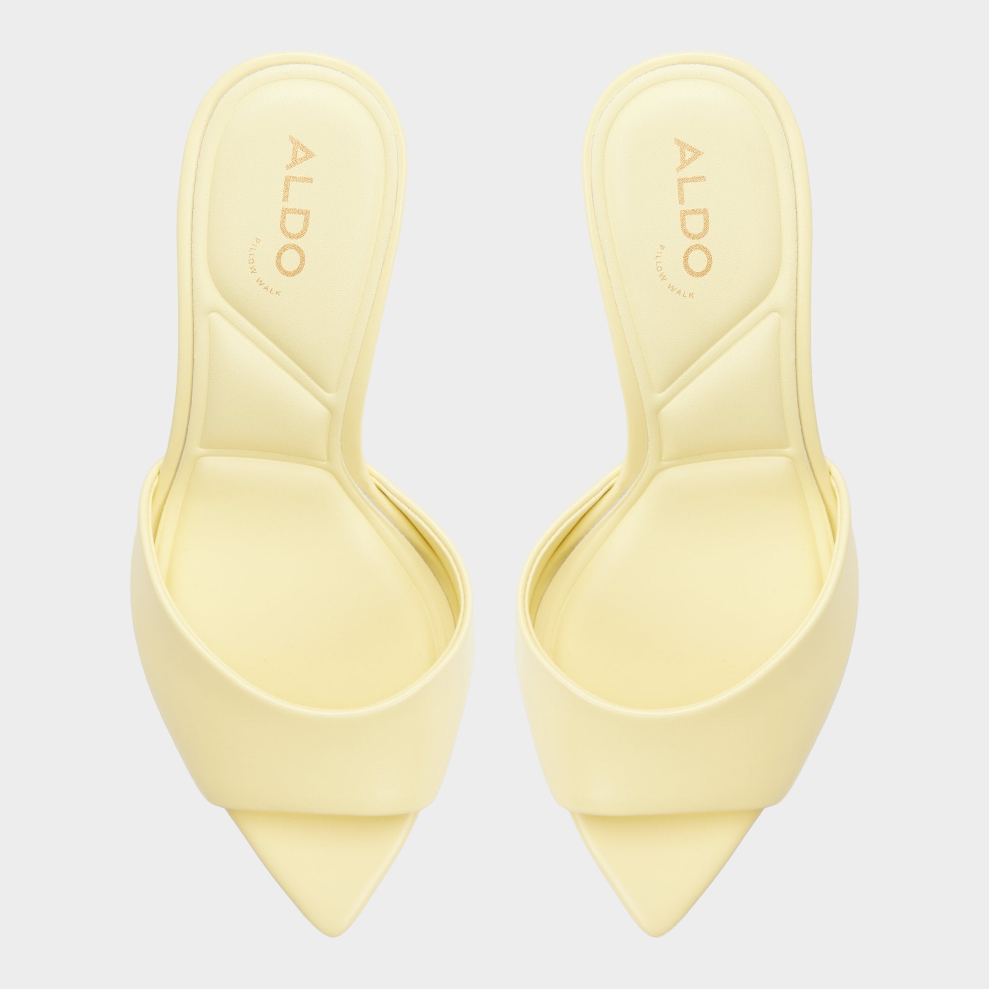 ALDO Anniebrilden mules talon jaune beurre