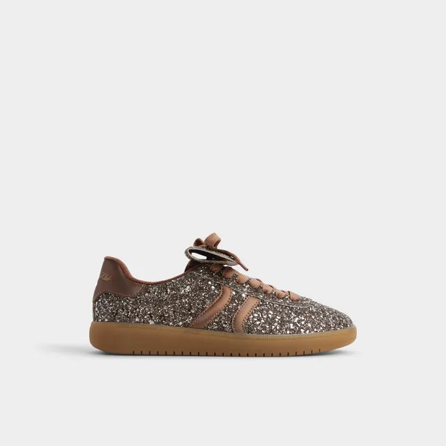 ALDO Itsneaker baskets paillettes marron rétro