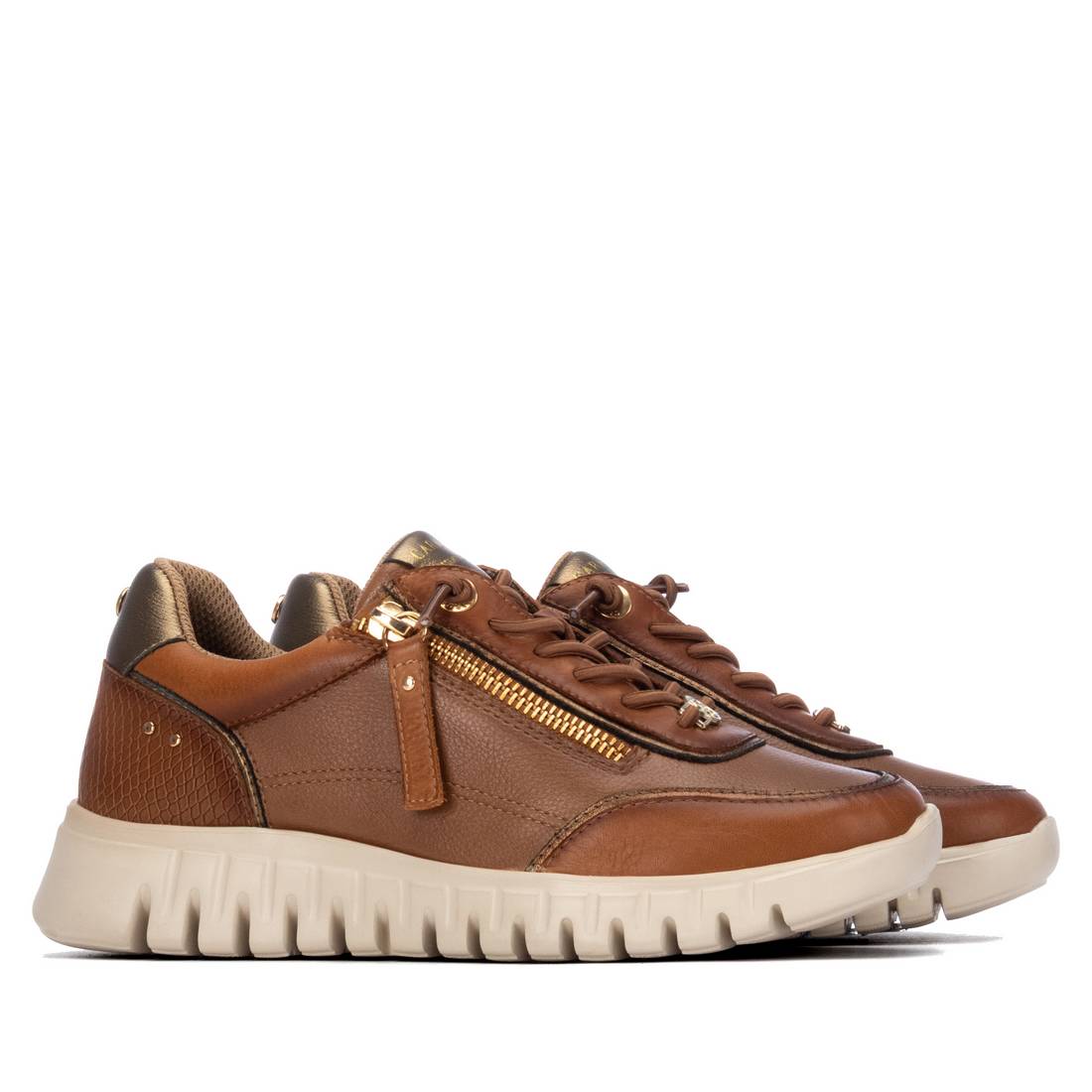 Carmela 164244 16424402 basket cuir camel