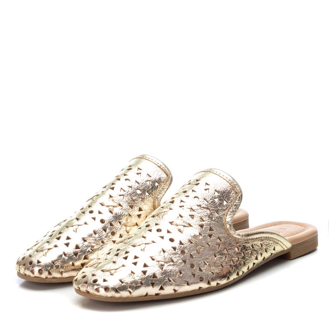 Carmela 16073408 mules femme doré cuir ajouré