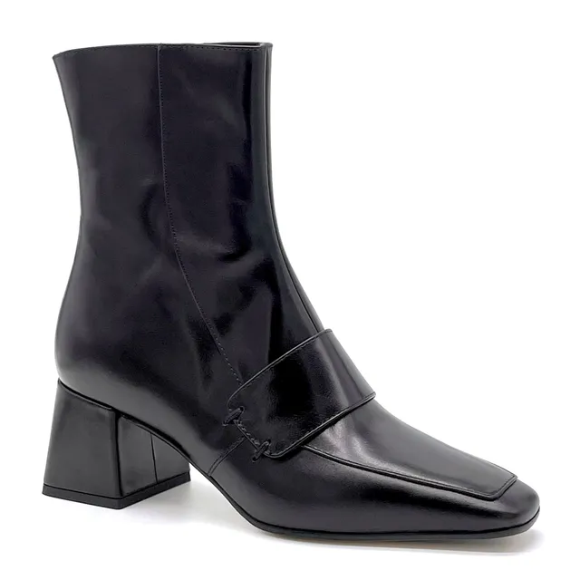 ELATA 51515_3 bottines cuir noir talon 6 cm