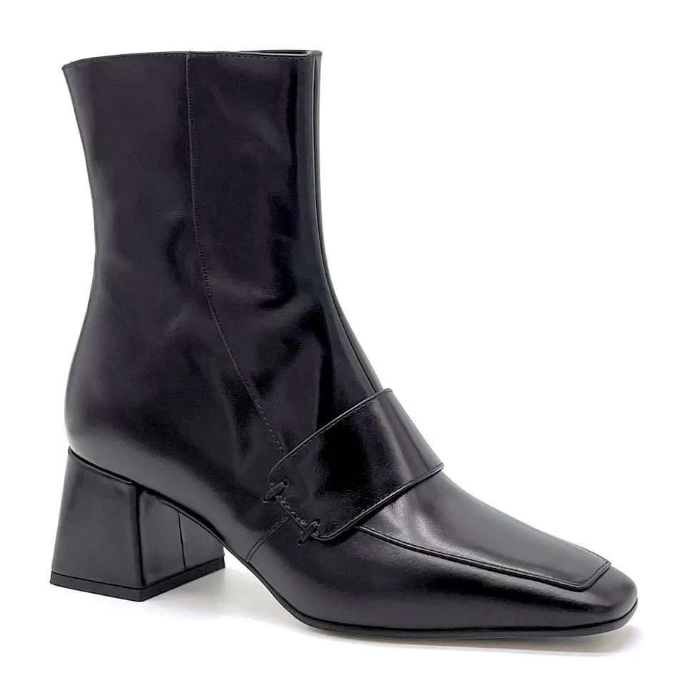ELATA 51515_3 bottines cuir noir talon 6 cm