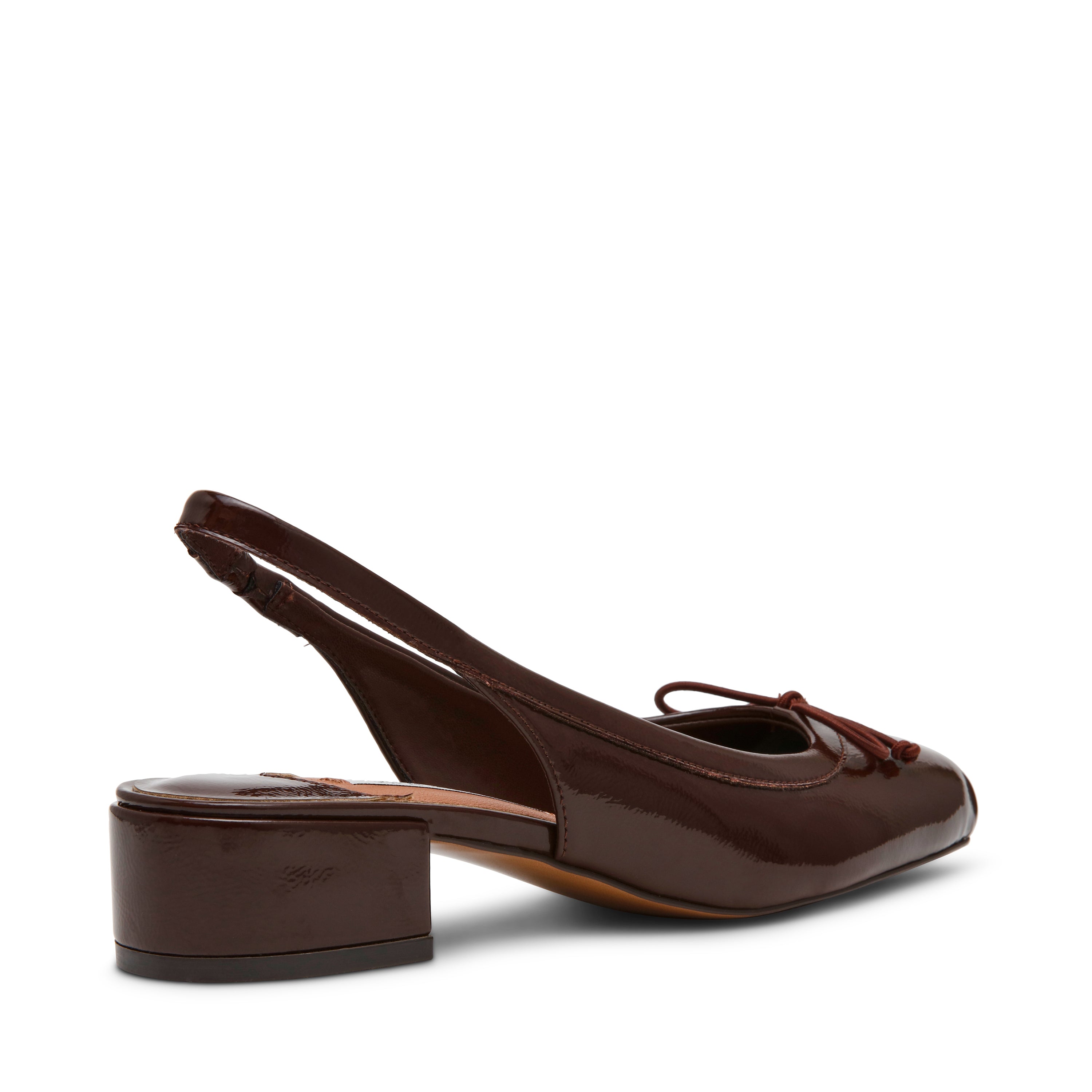 Steve Madden Loved Ballerines Marron Verni Slingback