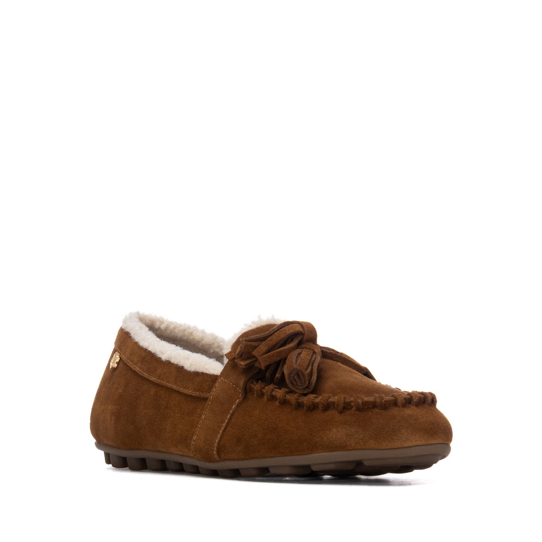 Carmela 16428901 mocassin femme suède camel chaud