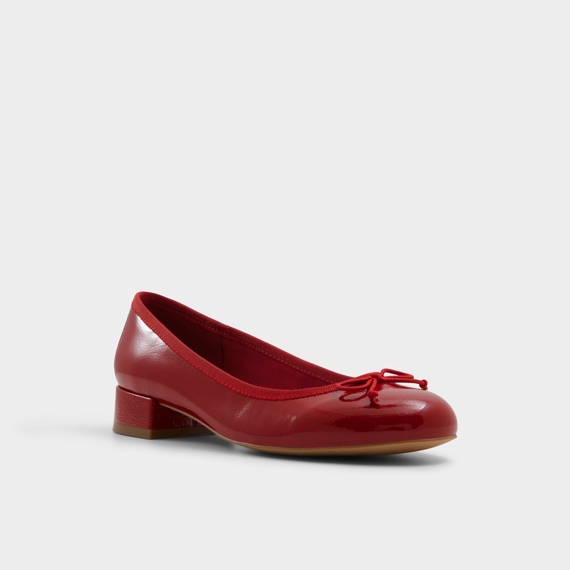 Aldo Aliette Escarpins Vernis Rouges Petit Talon Bloc