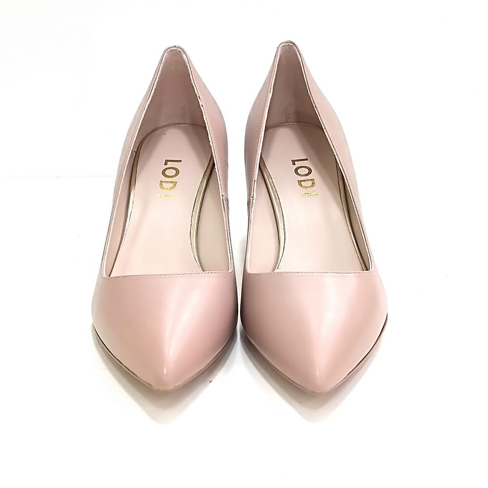 Lodi Monroes escarpins beiges cuir talon