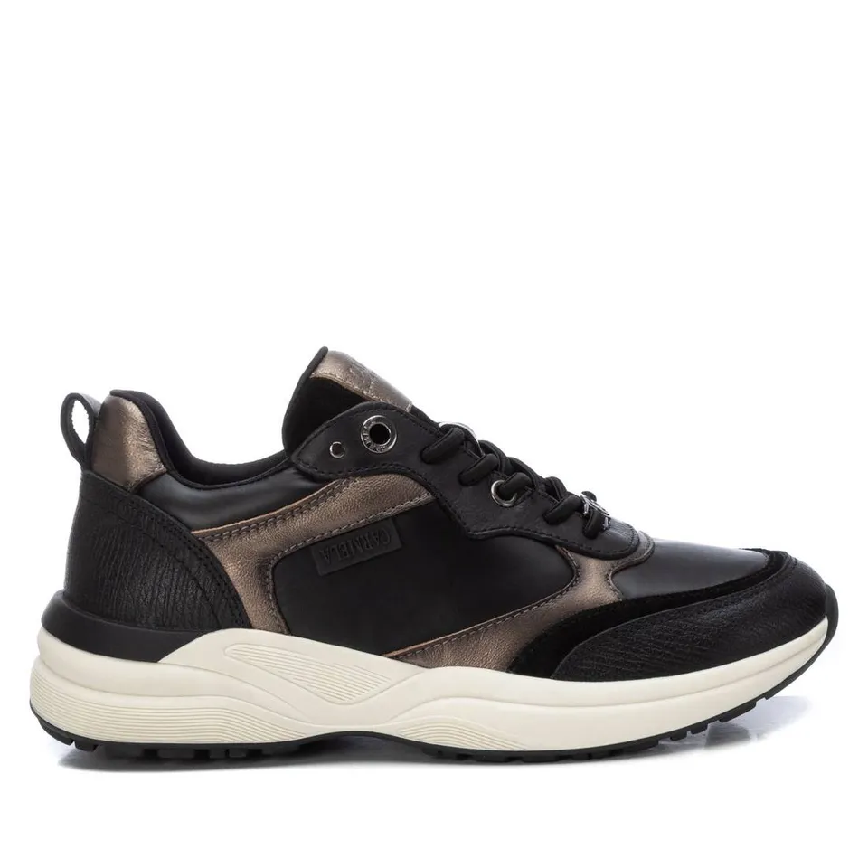 Carmela 16183902 basket femme cuir noir lacets