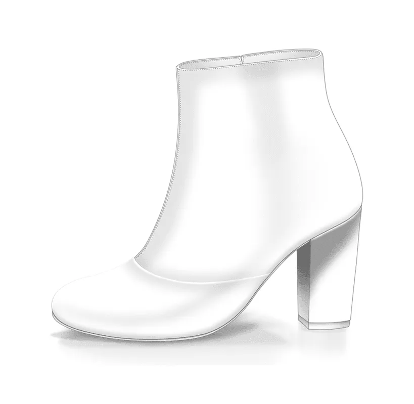 Dessine Moi Un Soulier bottine à talons à personnaliser