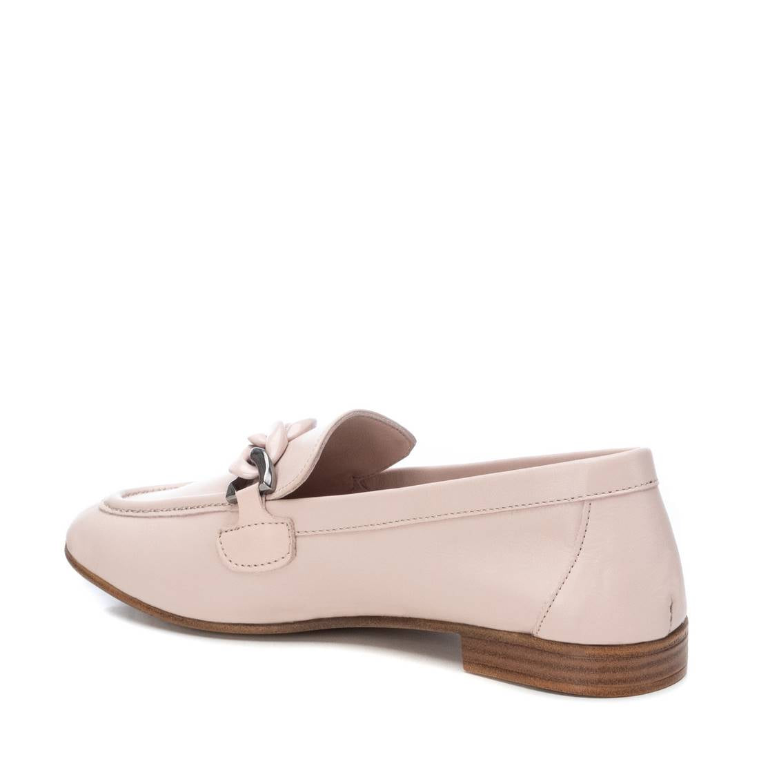 Carmela 16073703 mocassin cuir marron chaîne plat