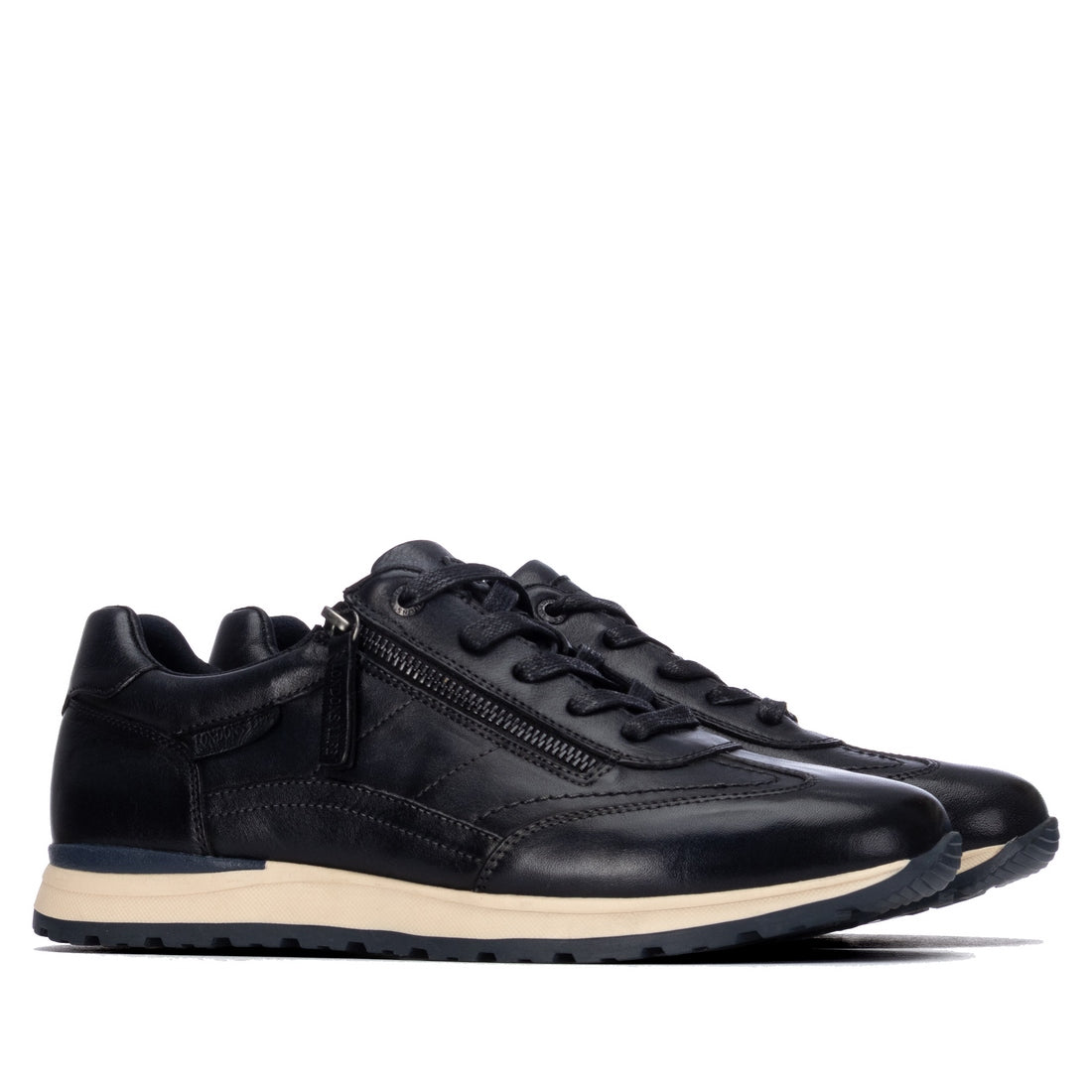 Carmela 16420803 baskets homme bleu cuir véritable