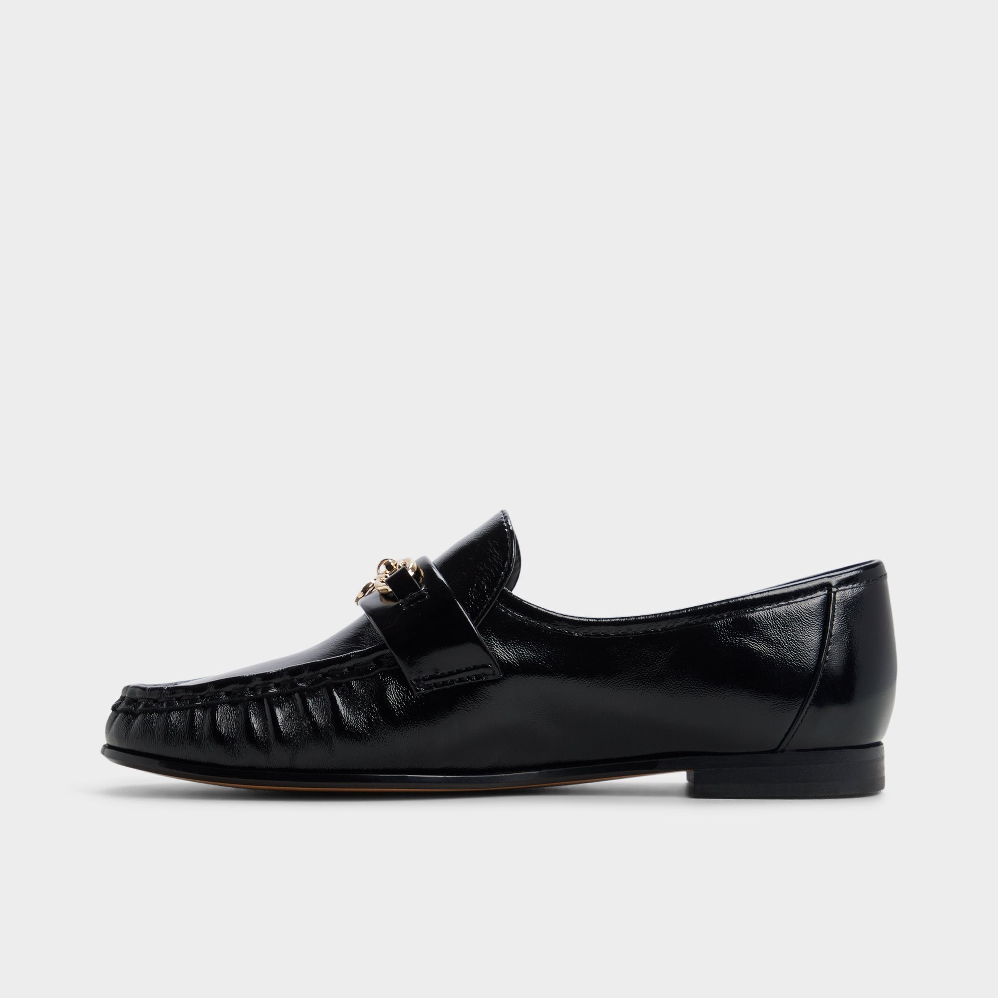 ALDO Verillon mocassins vernis boucle dorée