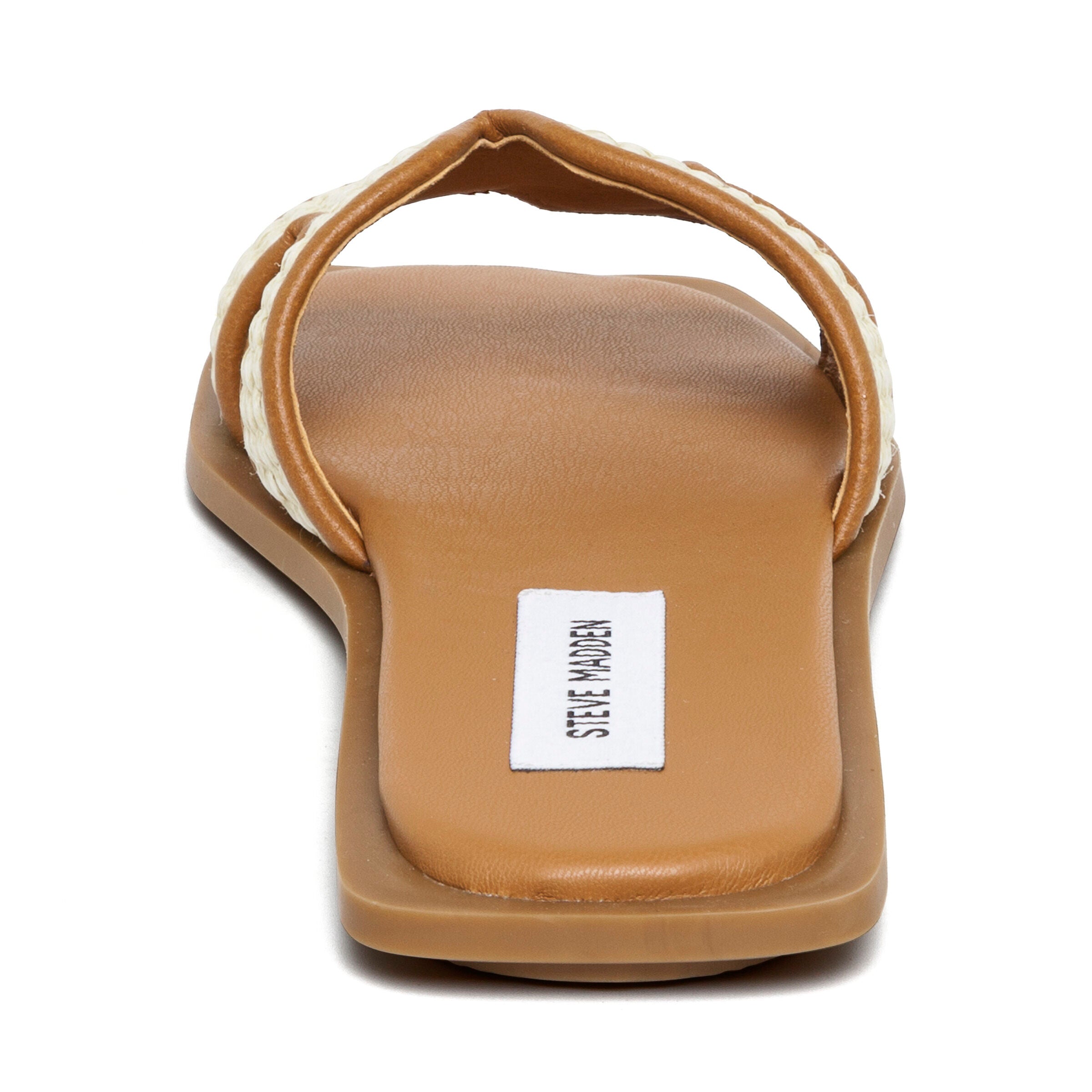 Steve Madden Sofia Slide claquettes femme raphia naturel cuir
