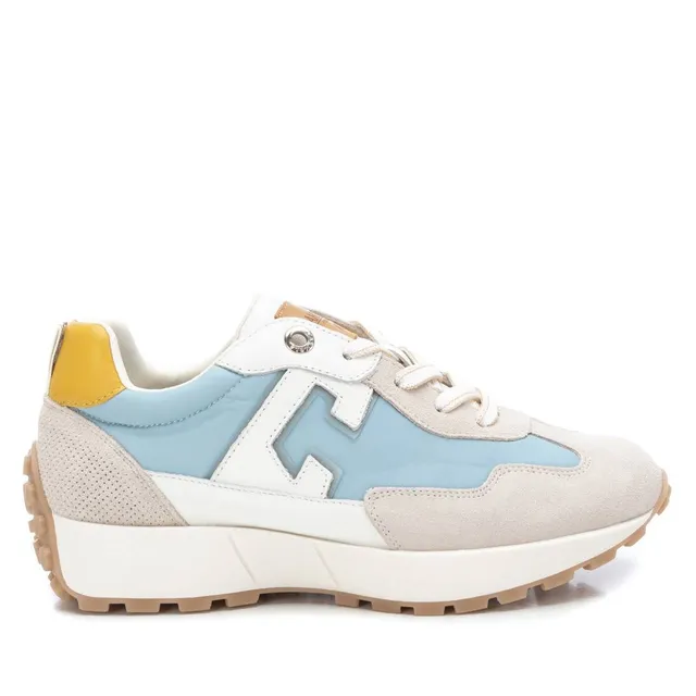 Carmela 16066404 basket bleue pastel cuir
