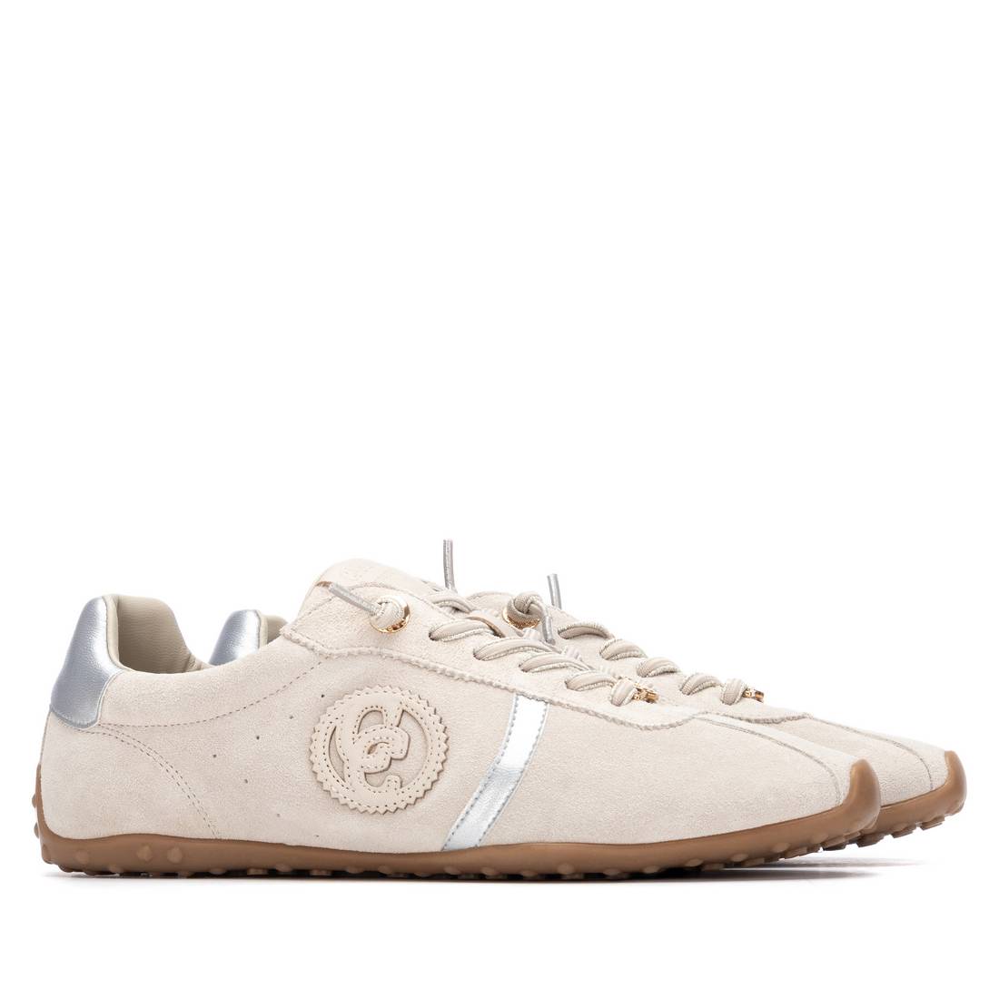 Carmela 16317302 baskets glace cuir suédé plat