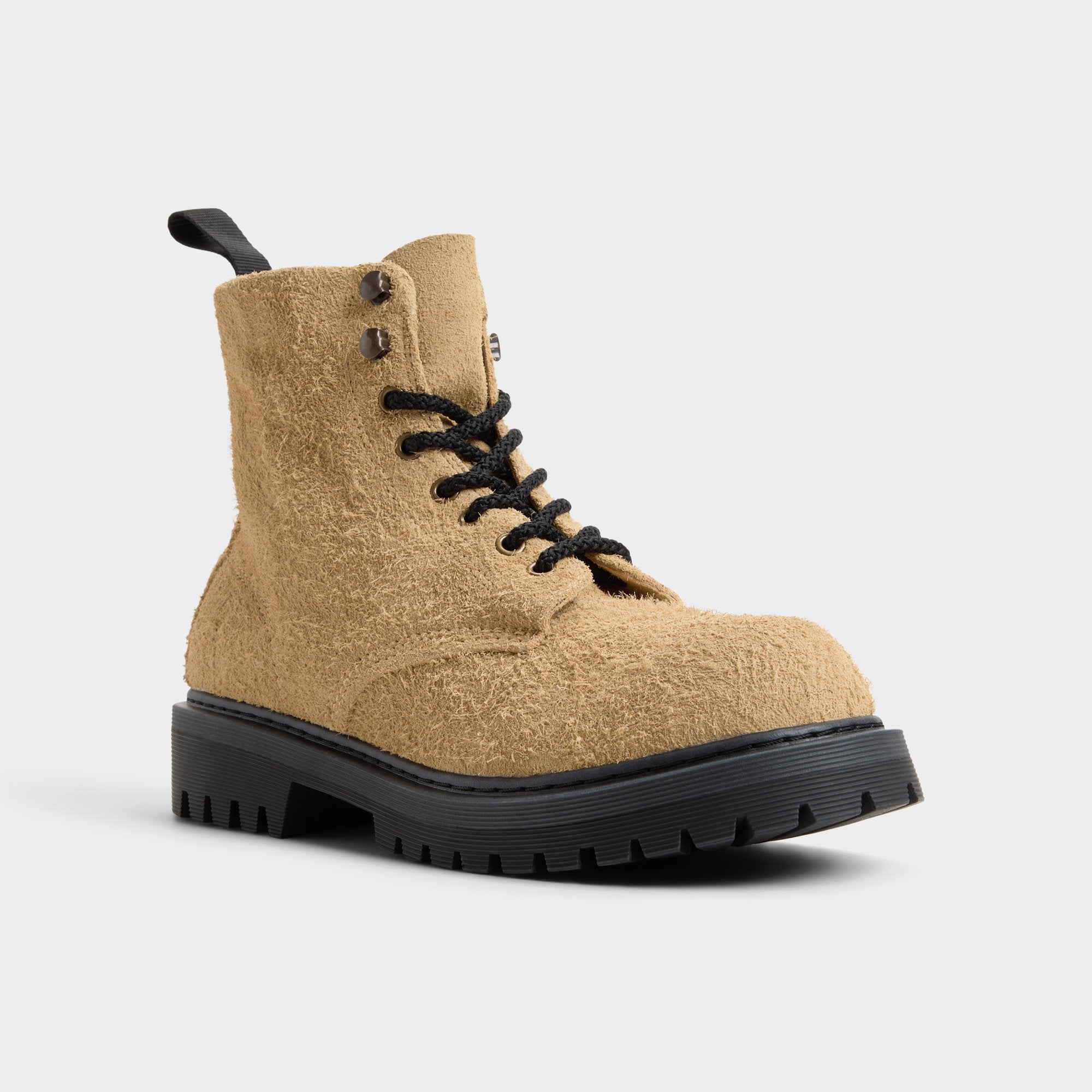 Aldo Doublezero bottines à lacets beige semelle crantée