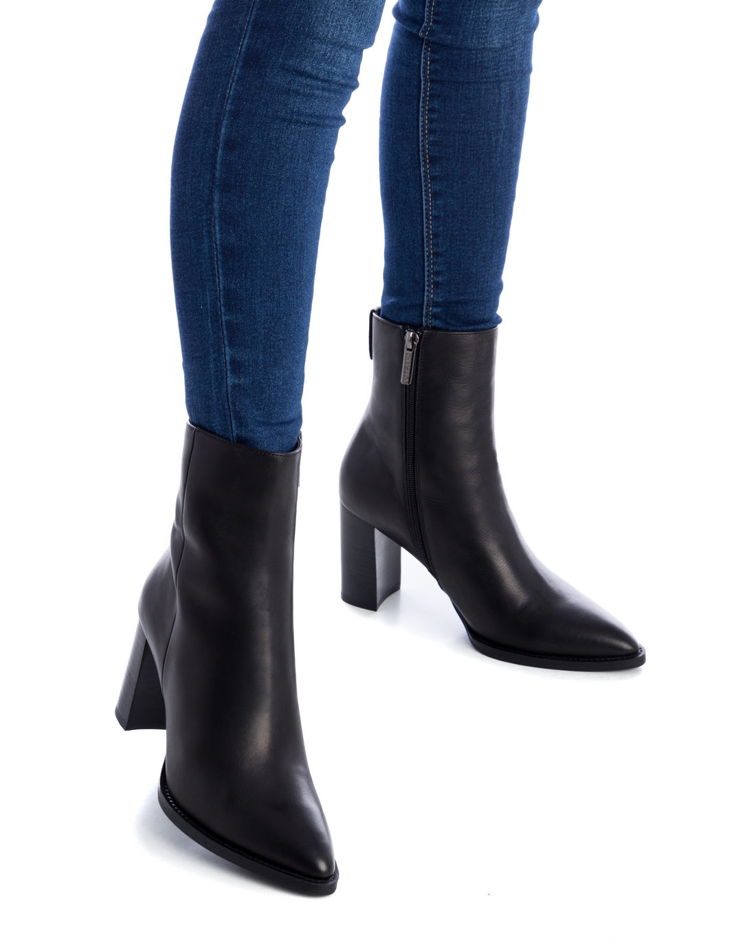 Carmela 16033601 bottine femme noire cuir talon 8 cm
