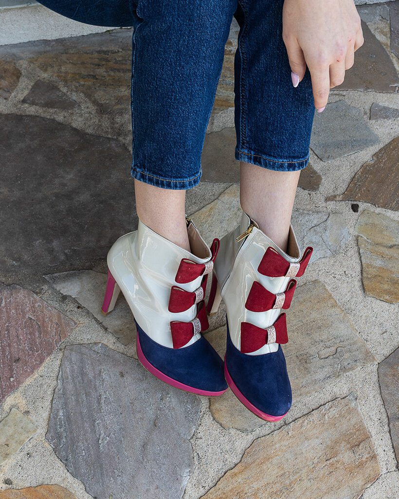 Dessine Moi Un Soulier Bottine plateforme bottine multicolore