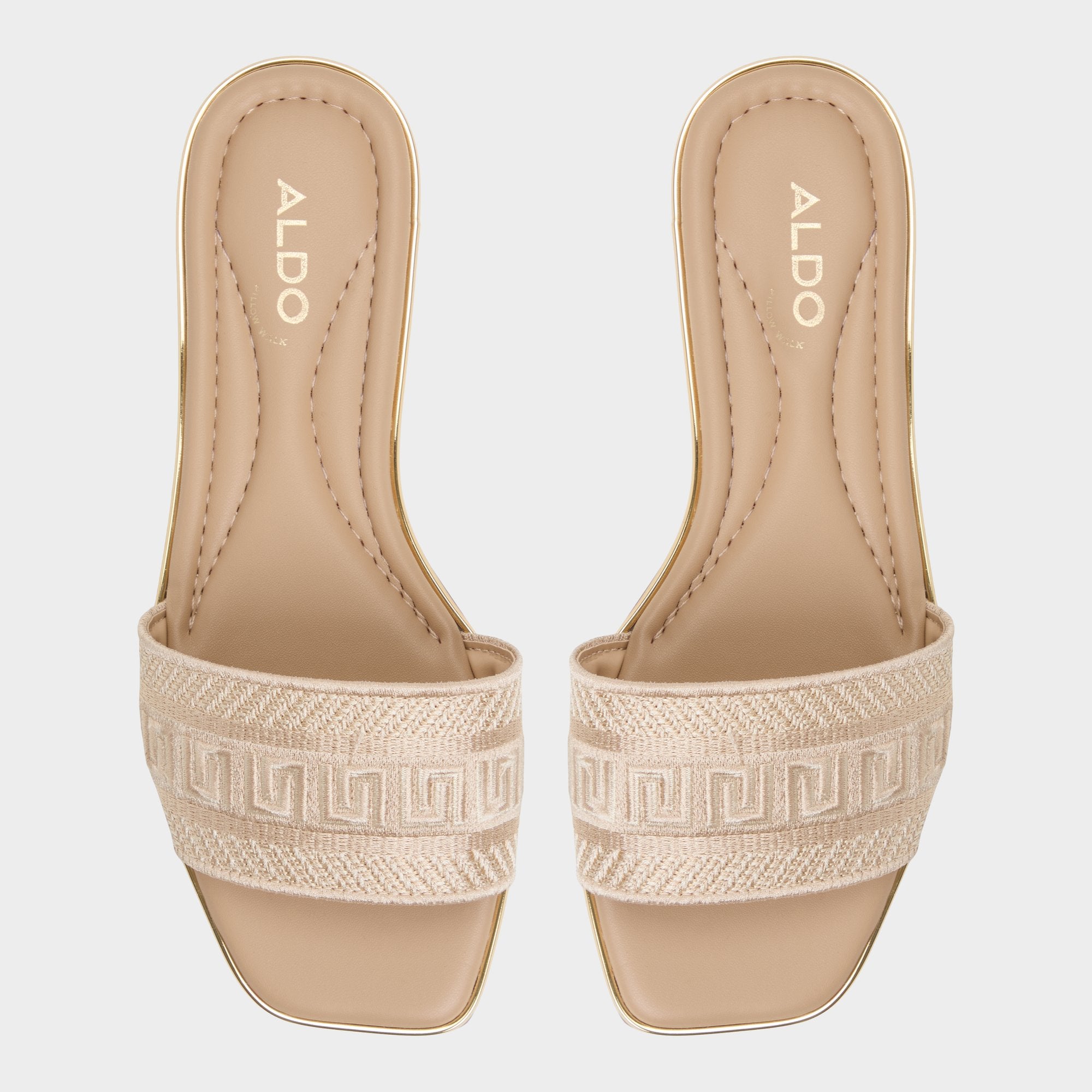ALDO Oceania sandales plates beige tissé