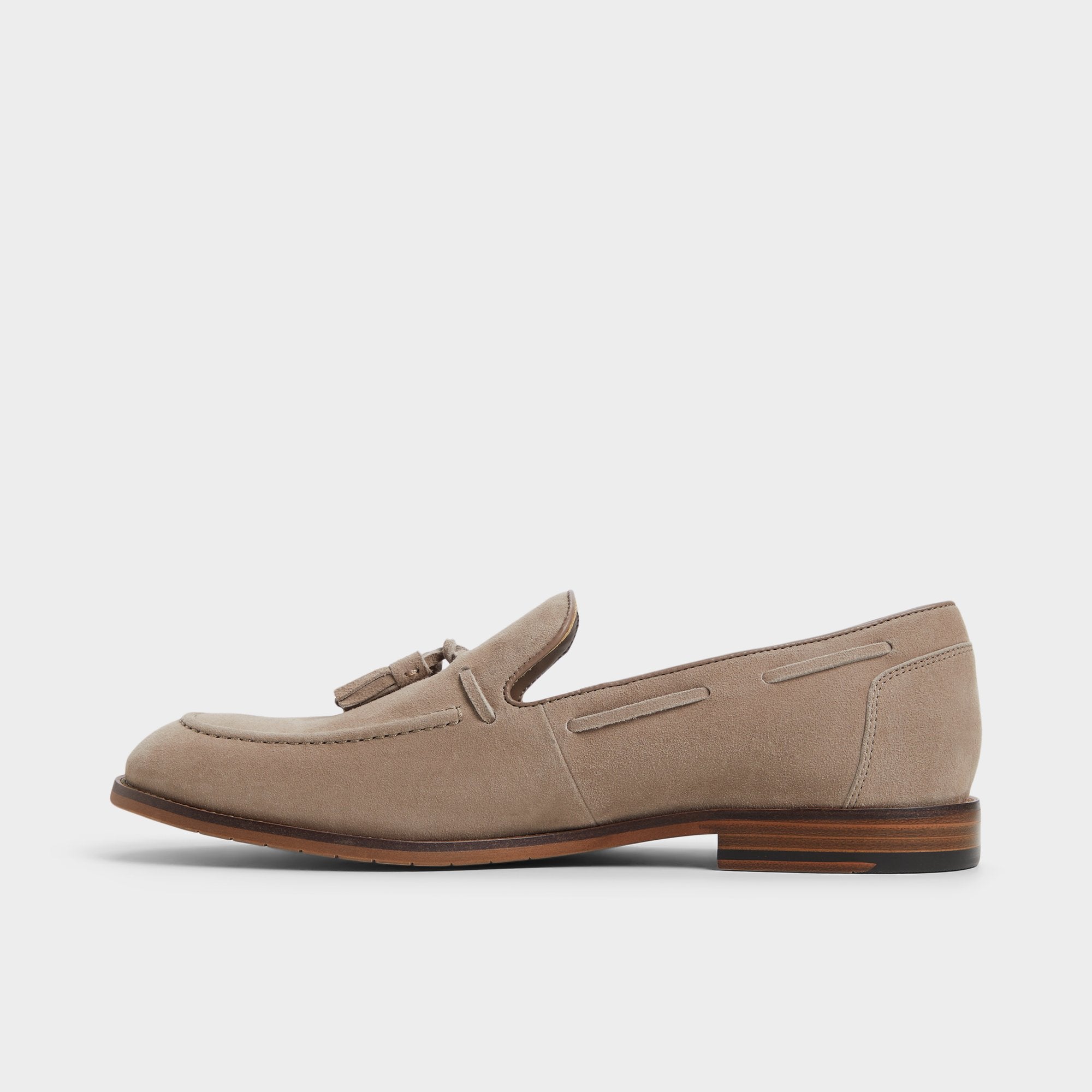 ALDO Nunez mocassins cuir suède taupe