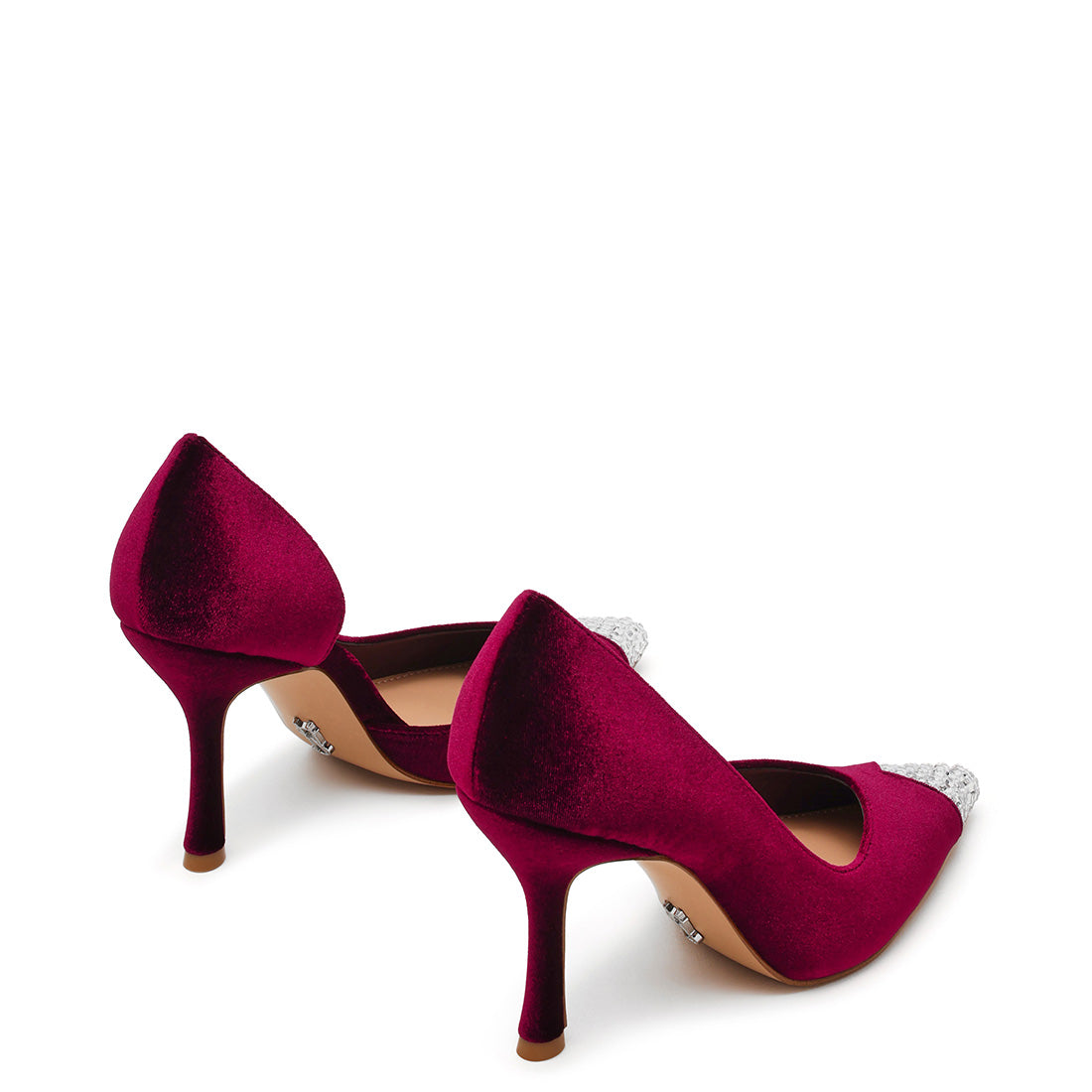 Steve Madden Refuel-R escarpins velours bordeaux talon 9 cm