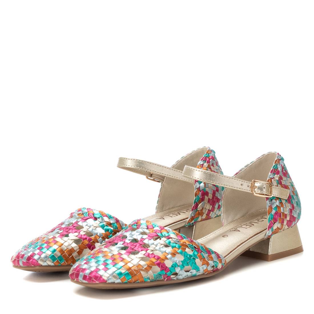 Carmela 16218706 ballerine multicolore cuir tresse