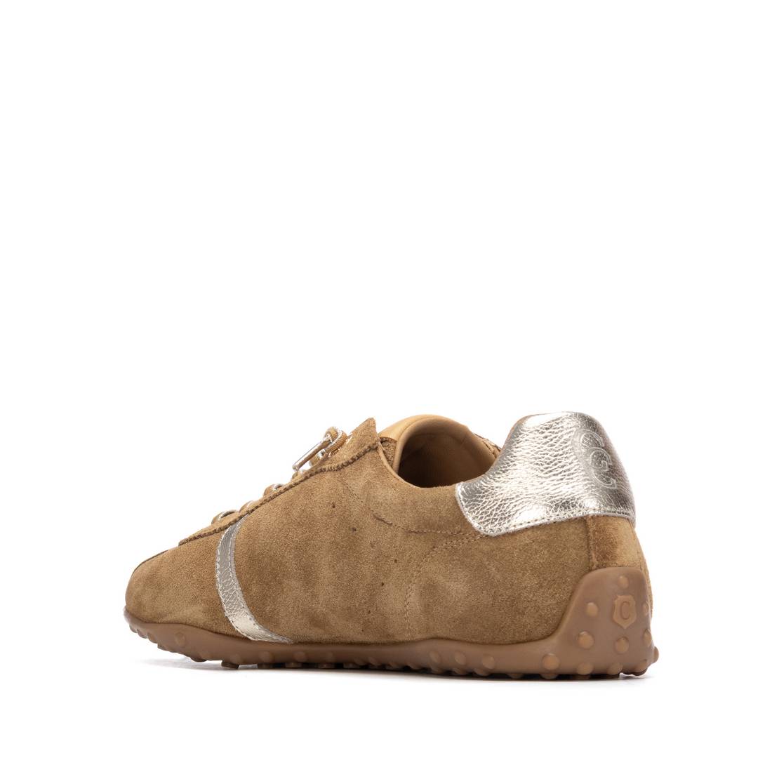 Carmela 16317301 baskets cuir camel à lacets